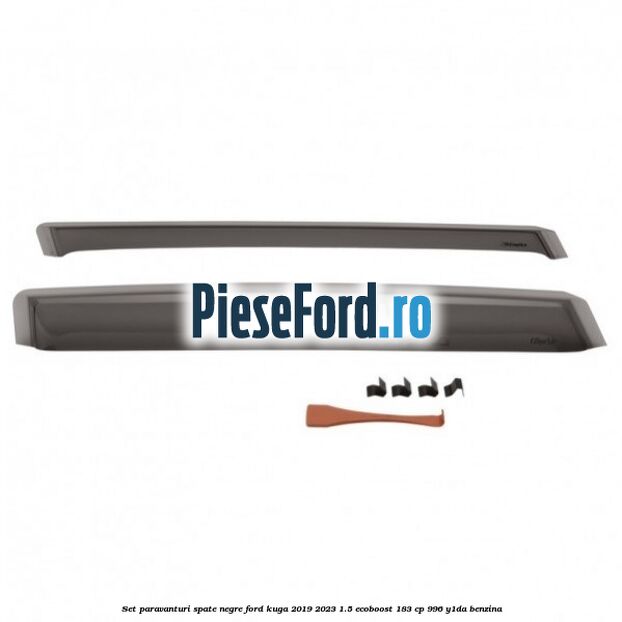 Set paravanturi spate negre Ford Kuga 2019-2023 1.5 EcoBoost 183 cp 996, Y1DA benzina