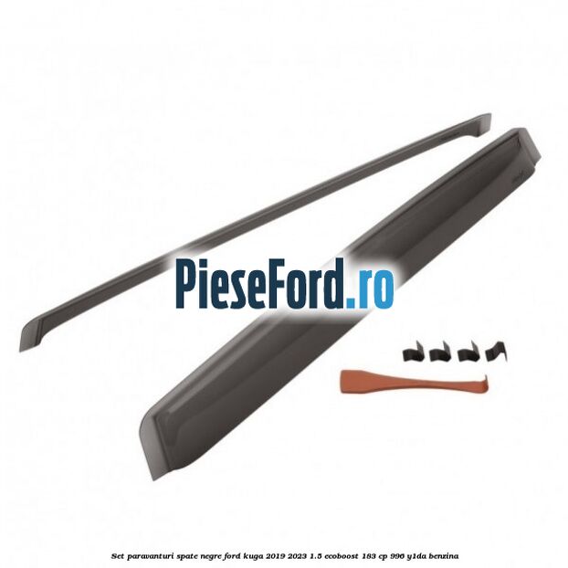 Set paravanturi spate negre Ford Kuga 2019-2023 1.5 EcoBoost 183 cp 996, Y1DA benzina