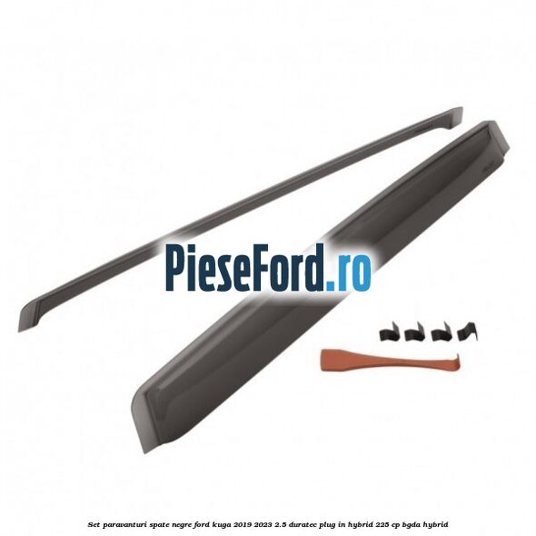 Set paravanturi spate negre Ford Kuga 2019-2023 2.5 Duratec Plug-in-Hybrid 225 cp BGDA hybrid