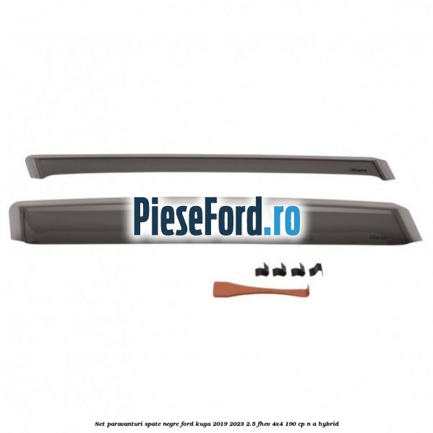 Set paravanturi spate negre Ford Kuga 2019-2023 2.5 FHEV 4x4 190 cp n/a hybrid