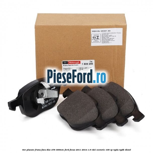 Set placute frana fata (disc 278/300mm) Ford Focus 2011-2014 1.6 TDCi ECOnetic 105 cp