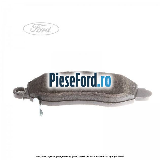 Set placute frana fata premium Ford Transit 2000-2006 2.0 DI 75 cp D3FA diesel