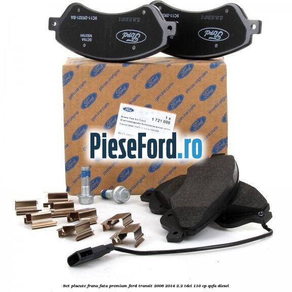 Set placute frana fata premium Ford Transit 2006-2014 2.2 TDCi 110 cp QVFA diesel