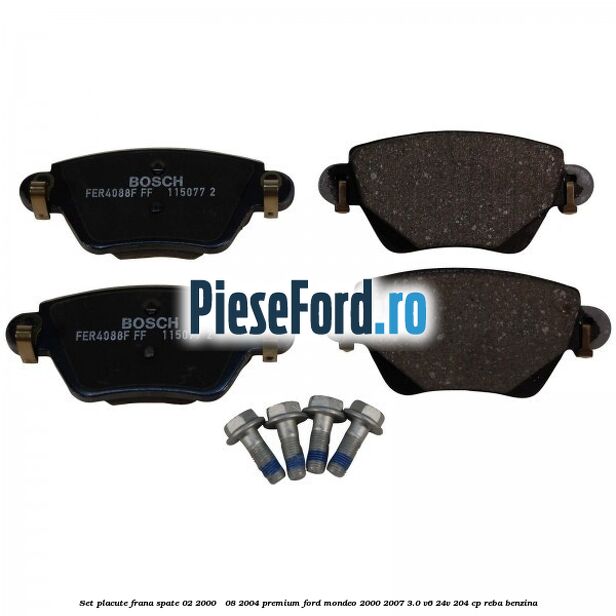 Set placute frana spate (02/2000 - 08/2004) premium Ford Mondeo 2000-2007 3.0 V6 24V 204 cp REBA benzina