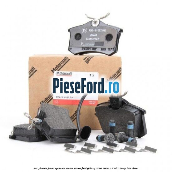 Set placute frana spate cu senzor uzura Ford Galaxy 2000-2006 1.9 TDI 150 cp BTB diesel