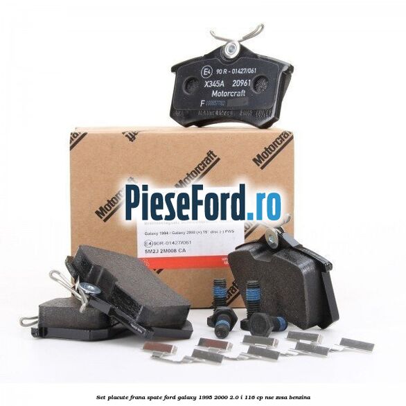Set placute frana spate Ford Galaxy 1995-2000 2.0 i 116 cp