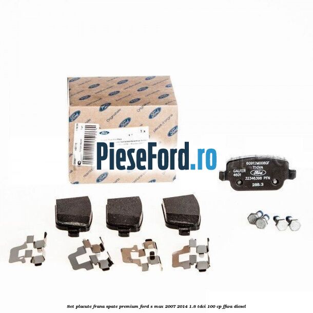 Set placute frana spate premium Ford S-Max 2007-2014 1.8 TDCi 100 cp Set placute frana spate premium Ford S-Max 2007-2014 1.8 TDCi 100 cp FFWA diesel