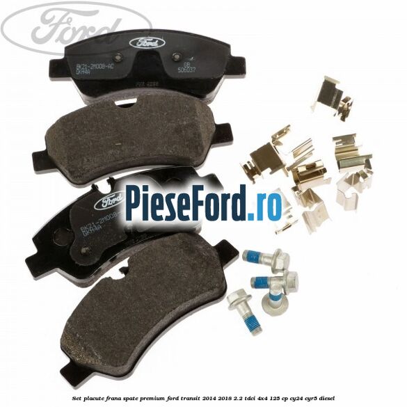 Set placute frana spate premium Ford Transit 2014-2018 2.2 TDCi 4x4 125 cp Set placute frana spate premium Ford Transit 2014-2018 2.2 TDCi 4x4 125 cp CY24, CYR5 diesel