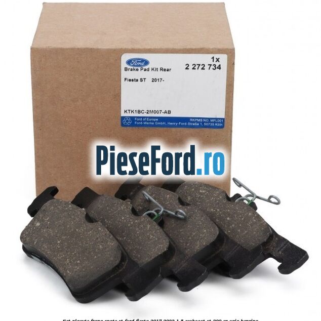 Set placute frana spate ST Ford Fiesta 2017-2023 1.5 EcoBoost ST 200 cp YZJA benzina