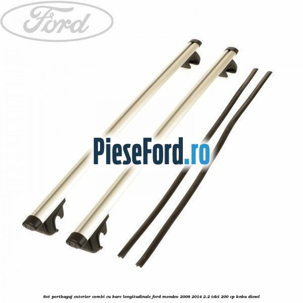 Set portbagaj exterior (Combi) cu bare longitudinale Ford Mondeo 2008-2014 2.2 TDCi 200 cp KNBA diesel