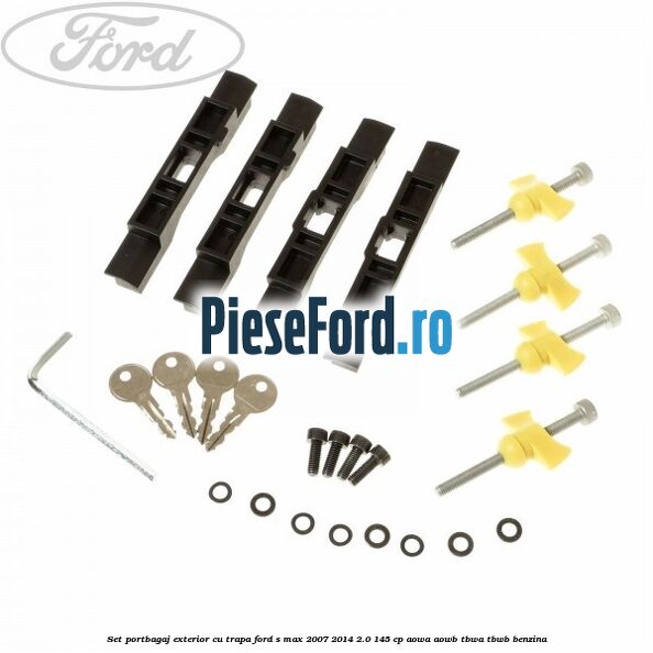 Set portbagaj exterior (cu trapa) Ford S-Max 2007-2014 2.0 145 cp AOWA, AOWB, TBWA, TBWB benzina