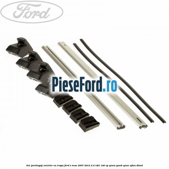 Set portbagaj exterior (cu trapa) Ford S-Max 2007-2014 2.0 TDCi 140 cp QXWA, QXWB, QXWC, UFWA diesel