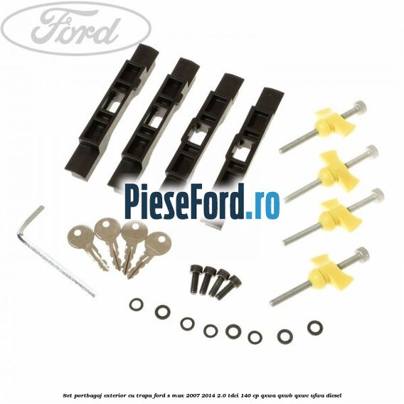 Set portbagaj exterior (cu trapa) Ford S-Max 2007-2014 2.0 TDCi 140 cp QXWA, QXWB, QXWC, UFWA diesel