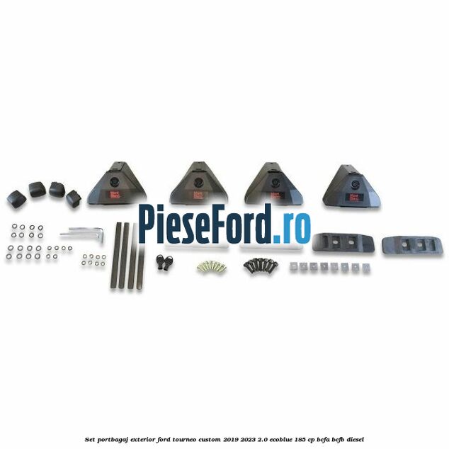 Set portbagaj exterior Ford Tourneo Custom 2019-2023 2.0 EcoBlue 185 cp BCFA, BCFB diesel