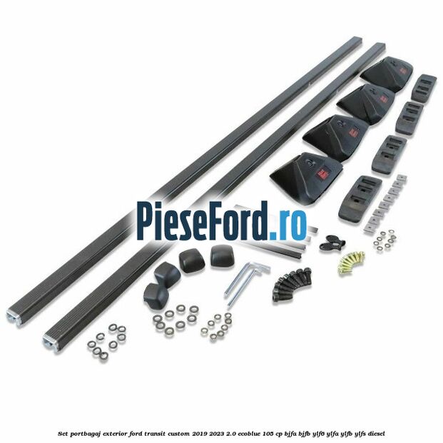 Set portbagaj exterior Ford Transit Custom 2019-2023 2.0 EcoBlue 105 cp BJFA, BJFB, YLF6, YLFA, YLFB, YLFS diesel