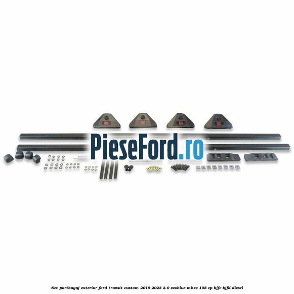 Set portbagaj exterior Ford Transit Custom 2019-2023 2.0 EcoBlue mHEV 105 cp BJFC, BJFD diesel