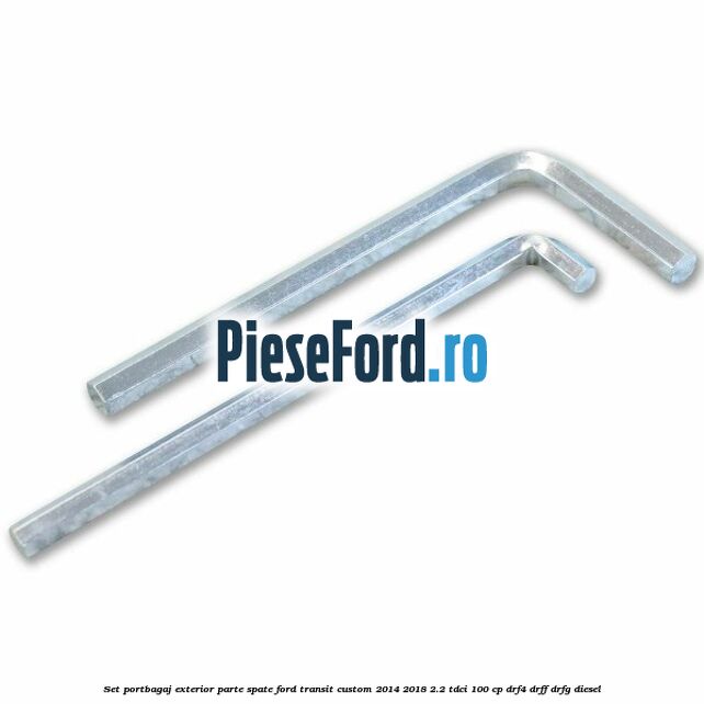Set portbagaj exterior, parte spate Ford Transit Custom 2014-2018 2.2 TDCi 100 cp DRF4, DRFF, DRFG diesel