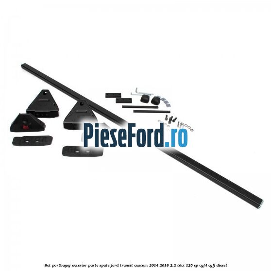 Set portbagaj exterior, parte spate Ford Transit Custom 2014-2018 2.2 TDCi 125 cp CYF4, CYFF diesel