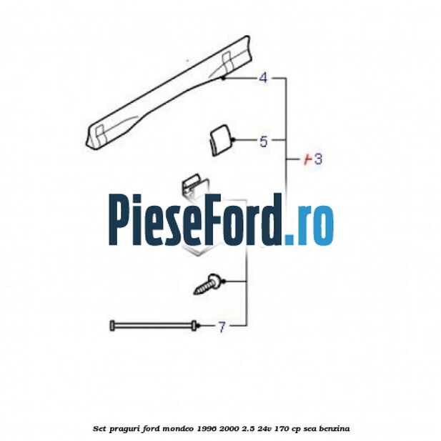 Set praguri Ford Mondeo 1996-2000 2.5 24V 170 cp SEA benzina