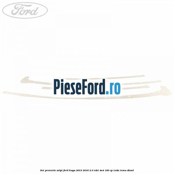Set protectie aripi Ford Kuga 2013-2016 2.0 TDCi 4x4 163 cp TXDA, TXMA diesel