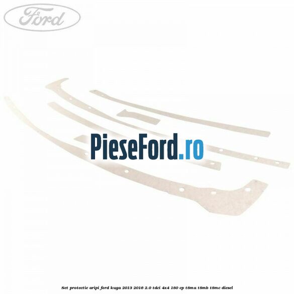 Set protectie aripi Ford Kuga 2013-2016 2.0 TDCi 4x4 180 cp T8MA, T8MB, T8MC diesel
