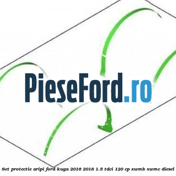 Set protectie aripi Ford Kuga 2016-2018 1.5 TDCi 120 cp XWMB, XWMC diesel