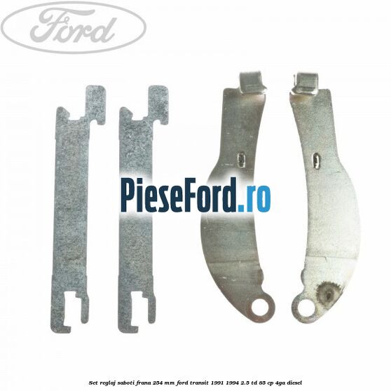 Set reglaj saboti frana 254 MM Ford Transit 1991-1994 2.5 TD 85 cp 4GA diesel