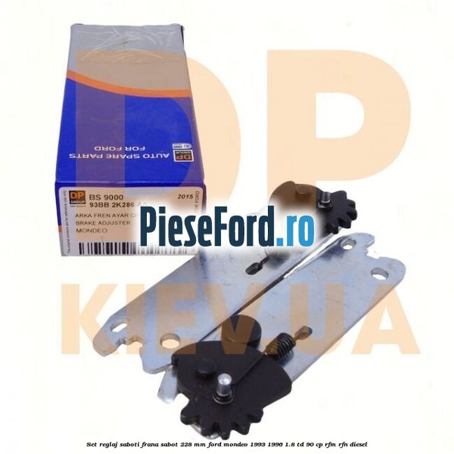 Set reglaj saboti frana sabot 228 mm Ford Mondeo 1993-1996 1.8 TD 90 cp RFM, RFN diesel
