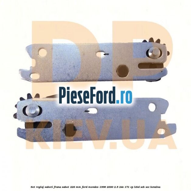 Set reglaj saboti frana sabot 228 mm Ford Mondeo 1996-2000 2.5 24V 171 cp LCBD, SEB, SEC benzina