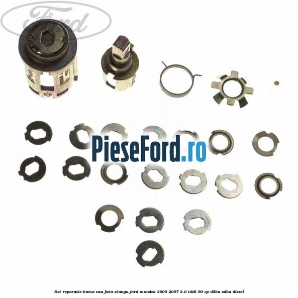Set reparatie butuc usa fata stanga Ford Mondeo 2000-2007 2.0 TDDI 90 cp D5BA, SDBA diesel