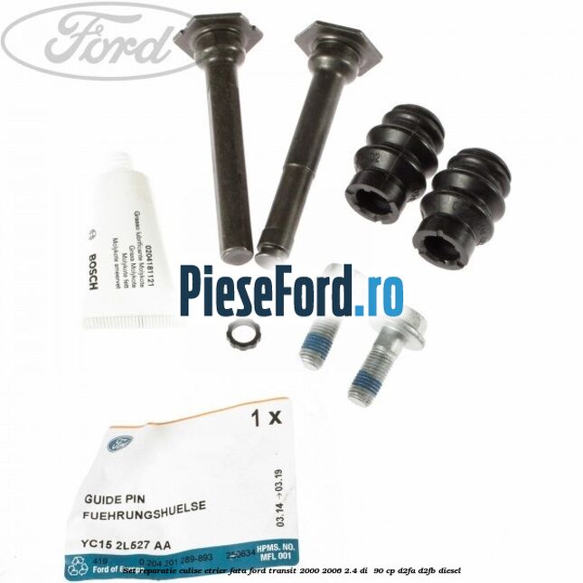Set reparatie culise etrier fata Ford Transit 2000-2006 2.4 DI 90 cp Set reparatie culise etrier fata Ford Transit 2000-2006 2.4 DI 90 cp D2FA, D2FB diesel