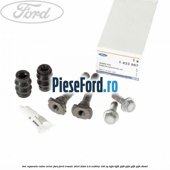 Set reparatie culise etrier fata Ford Transit 2019-2023 2.0 EcoBlue 105 cp BJFA, BJFB, YLF6, YLFA, YLFB, YLFS diesel