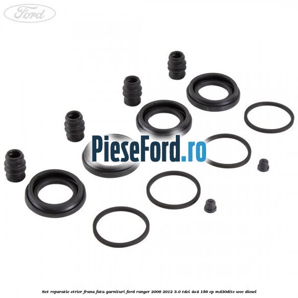 Set reparatie etrier frana fata garnituri Ford Ranger 2006-2012 3.0 TDCi 4x4 156 cp MD30DITC, WEC diesel