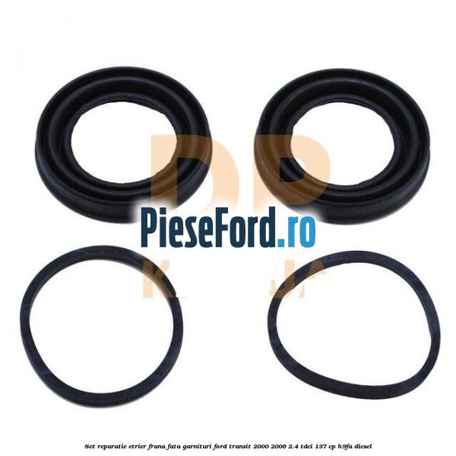 Set reparatie etrier frana fata garnituri Ford Transit 2000-2006 2.4 TDCi 137 cp H9FA diesel