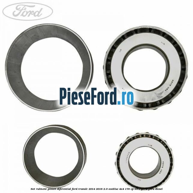 Set rulment pinion diferential Ford Transit 2014-2018 2.0 EcoBlue 4x4 170 cp Set rulment pinion diferential Ford Transit 2014-2018 2.0 EcoBlue 4x4 170 cp BLRA, YNR6, YNRA diesel