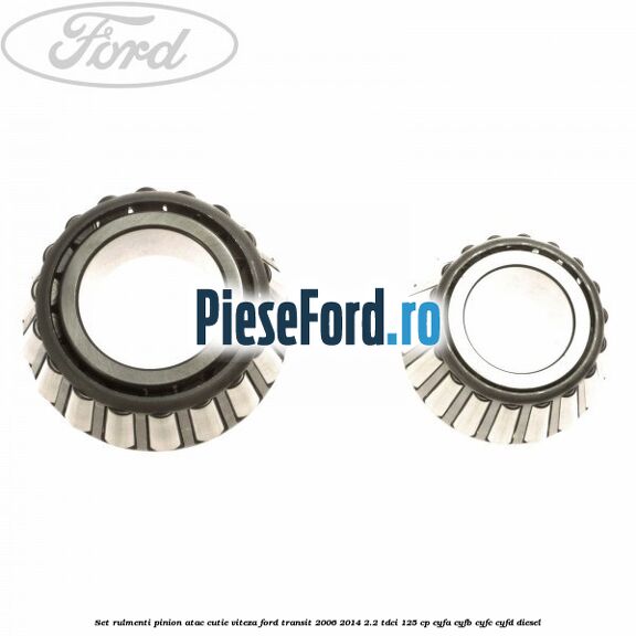 Set rulmenti pinion atac cutie viteza Ford Transit 2006-2014 2.2 TDCi 125 cp Set rulmenti pinion atac cutie viteza Ford Transit 2006-2014 2.2 TDCi 125 cp CYFA, CYFB, CYFC, CYFD diesel
