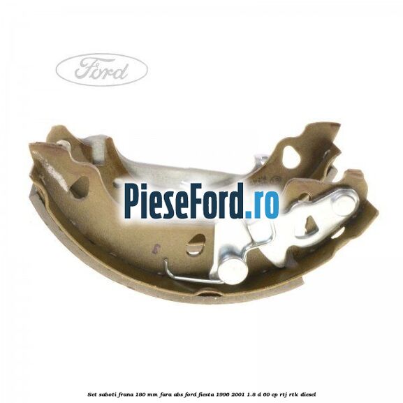 Set saboti frana 180 mm fara ABS Ford Fiesta 1996-2001 1.8 D 60 cp RTJ, RTK diesel