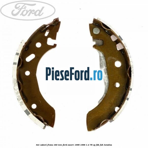 Set saboti frana 180 mm Ford Escort 1995-1998 1.4 75 cp F4B, FUH benzina