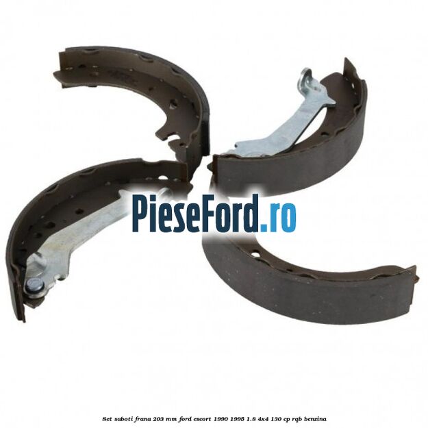 Set saboti frana 203 mm Ford Escort 1990-1995 1.8 4x4 130 cp Set saboti frana 203 mm Ford Escort 1990-1995 1.8 4x4 130 cp RQB benzina
