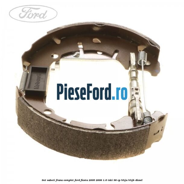 Set saboti frana complet Ford Fiesta 2005-2008 1.6 TDCi 90 cp HHJA, HHJB diesel