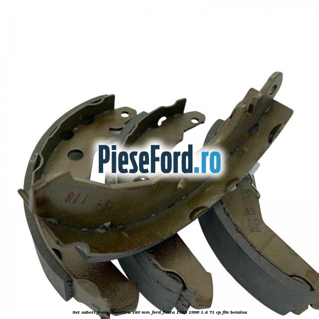Set saboti frana diametru 180 mm Ford Fiesta 1989-1996 1.4 71 cp F6E benzina