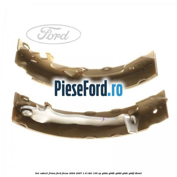 Set saboti frana Ford Focus 2004-2007 1.6 TDCi 109 cp G8DA, G8DB, G8DD, G8DE, G8DF diesel