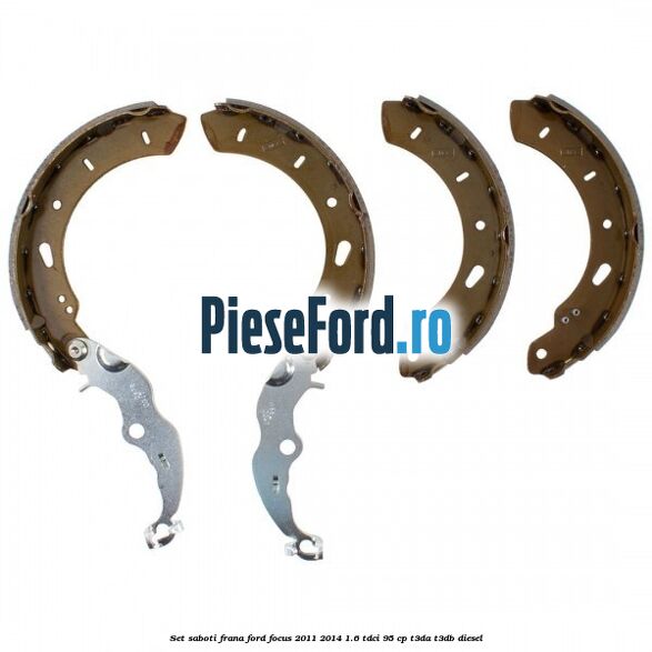 Set saboti frana Ford Focus 2011-2014 1.6 TDCi 95 cp Set saboti frana Ford Focus 2011-2014 1.6 TDCi 95 cp T3DA, T3DB diesel