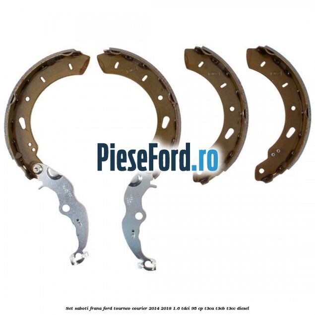 Set saboti frana Ford Tourneo Courier 2014-2018 1.6 TDCi 95 cp T3CA, T3CB, T3CC diesel