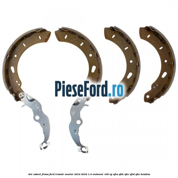 Set saboti frana Ford Transit Courier 2014-2018 1.0 EcoBoost 100 cp SFCA, SFCB, SFCC, SFCD, SFCE benzina