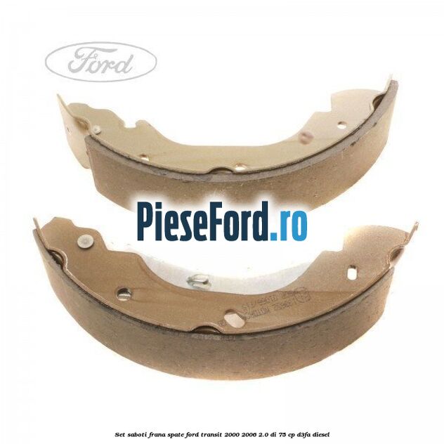 Set saboti frana spate Ford Transit 2000-2006 2.0 DI 75 cp Set saboti frana spate Ford Transit 2000-2006 2.0 DI 75 cp D3FA diesel