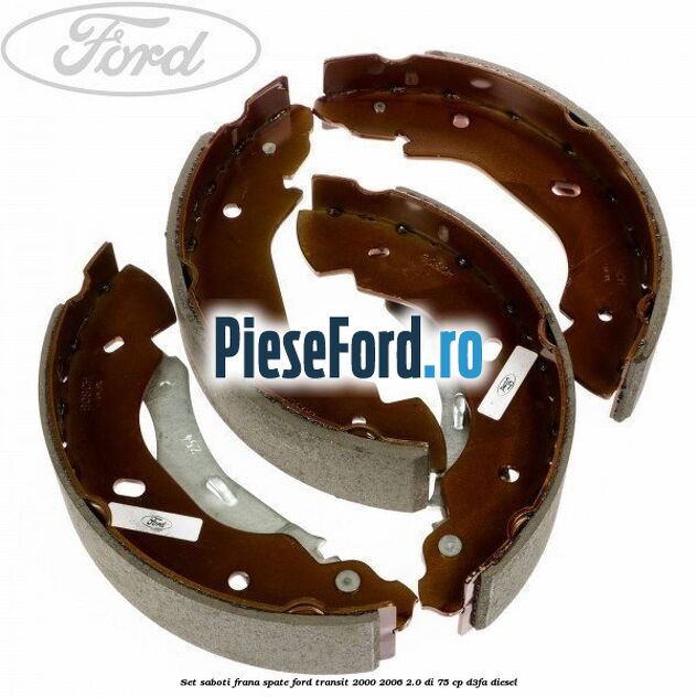 Set saboti frana spate Ford Transit 2000-2006 2.0 DI 75 cp Set saboti frana spate Ford Transit 2000-2006 2.0 DI 75 cp D3FA diesel