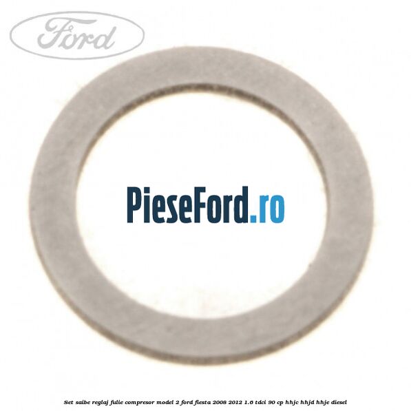 Set saibe reglaj fulie compresor model 2 Ford Fiesta 2008-2012 1.6 TDCi 90 cp HHJC, HHJD, HHJE diesel