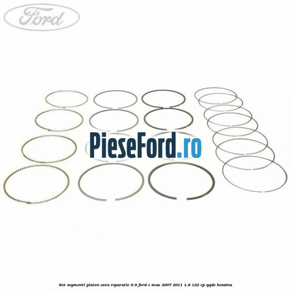 Set segmenti piston cota reparatie 0.5 Ford C-Max 2007-2011 1.8 122 cp Set segmenti piston cota reparatie 0.5 Ford C-Max 2007-2011 1.8 122 cp QQDC benzina