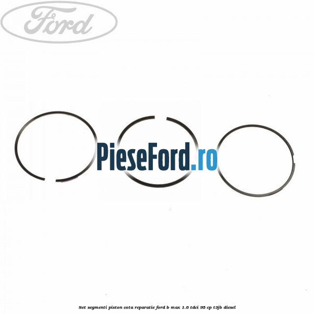 Set segmenti piston cota reparatie Ford B-Max 1.6 TDCi 95 cp Set segmenti piston cota reparatie Ford B-Max 1.6 TDCi 95 cp T3JB diesel